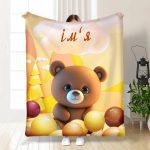 Плед 3D іменний Teddy Bear 15732 160х200 см