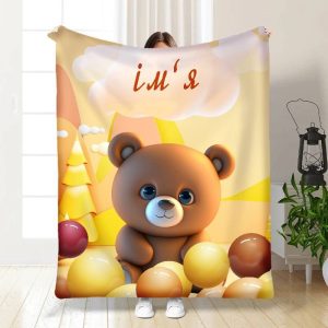 Плед 3D іменний Teddy Bear 15732 160х200 см Плед 3D іменний Teddy Bear 15732 160х200 см
