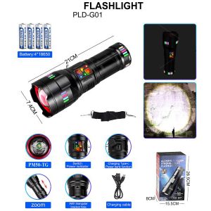 Ліхтар NIGHT VISION FLUORESCENCE G01-PM60-TG, Потужний кишеньковий ліхтарик, Сильний ліхтарик Ліхтар NIGHT VISION FLUORESCENCE G01-PM60-TG, Потужний кишеньковий ліхтарик, Сильний ліхтарик