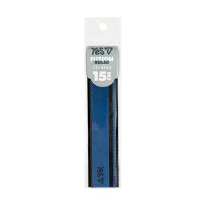 Лінійка YES Fusion CHAMELEON blue wavy 370751 15 см Лінійка YES Fusion CHAMELEON blue wavy 370751 15 см
