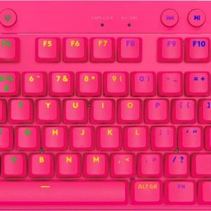 Клавіатура комп'ютерна бездротова Logitech G Pro X TKL Lightspeed Tactile Magenta L920-012159 Клавіатура комп'ютерна бездротова Logitech G Pro X TKL Lightspeed Tactile Magenta L920-012159