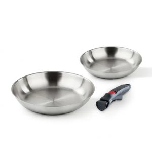 Набір сковорідок Barazzoni INOX FACILE 2799039901 24-28 см 3 предмети сріблястий Набір сковорідок Barazzoni INOX FACILE 2799039901 24-28 см 3 предмети сріблястий