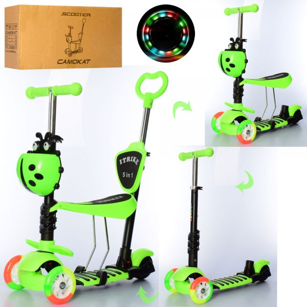 Самокат I-Trike 5в1 Maxi JR3-026-C-GR зелений Самокат I-Trike 5в1 Maxi JR3-026-C-GR зелений