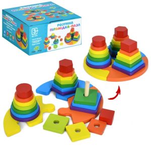 Дерев'яна іграшка TREE TOYS Геометрика MD 1379 Дерев'яна іграшка TREE TOYS Геометрика MD 1379