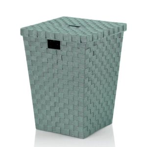 Кошик для білизни Kela Alvaro 24519 40х40х52 см зелена липа