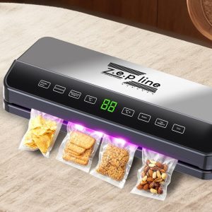 Вакууматор з 20 вакуумними пакетами та рулоном Zepline ZP-00359 200 Вт сріблястий Вакууматор з 20 вакуумними пакетами та рулоном Zepline ZP-00359 200 Вт сріблястий