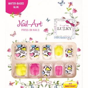 Дитячі накладні нігті на липкій основі багаторазового використання Lukky T19431