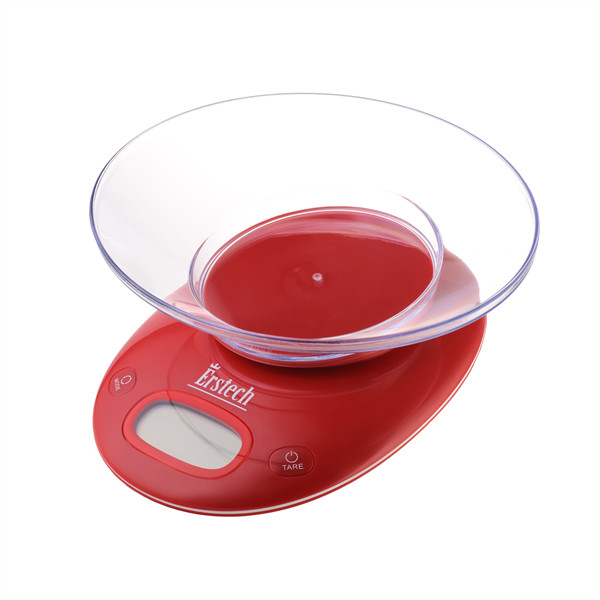 Ваги кухонні ErsteСh EKS-5181-Red 5 кг Ваги кухонні ErsteСh EKS-5181-Red 5 кг