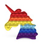 Антистрес іграшка Pop It Единорожка веселка пупирка 5064