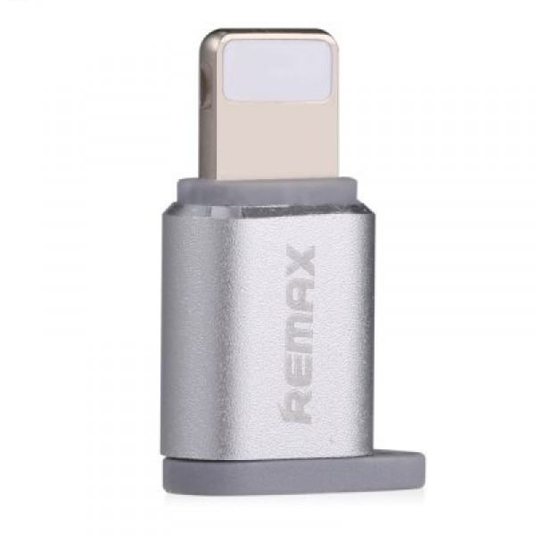 Перехідник Visual RA-USB2 microUSB(F) to Lightning(M) Silver Remax 340905 Перехідник Visual RA-USB2 microUSB(F) to Lightning(M) Silver Remax 340905