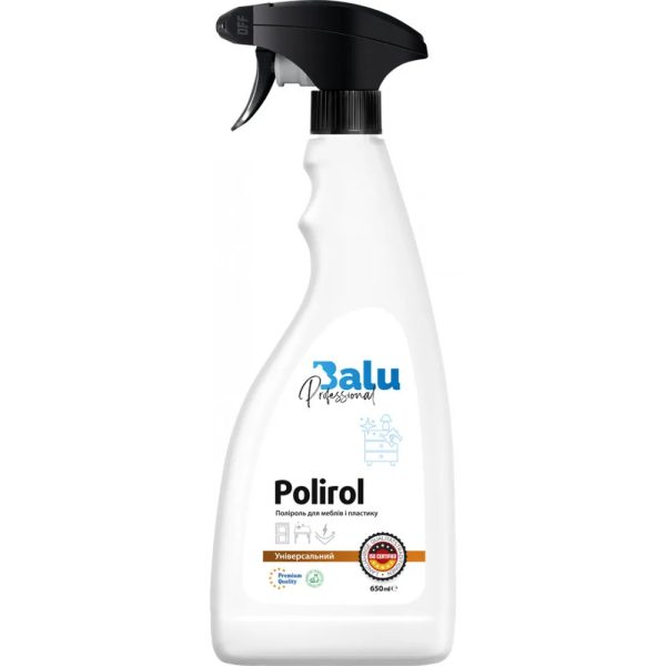 Поліроль для меблів та пластику Balu Professional 4820159428182 650 мл Поліроль для меблів та пластику Balu Professional 4820159428182 650 мл