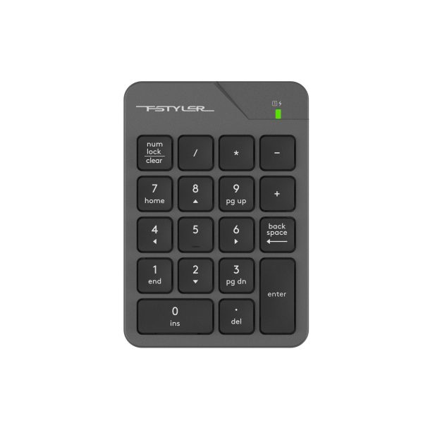 Клавіатура бездротова комп'ютерна цифровий блок A4Tech Fstyler Numpad FGK21C(Grey) сіра Клавіатура бездротова комп'ютерна цифровий блок A4Tech Fstyler Numpad FGK21C(Grey) сіра