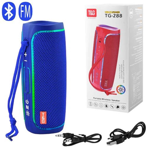Колонка портативна Bluetooth T&G TG288 blue синя Колонка портативна Bluetooth T&G TG288 blue синя