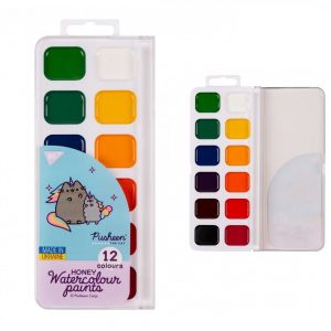 Акварель YES Pusheen 110275 12 кольорів Акварель YES Pusheen 110275 12 кольорів