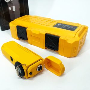 Ліхтарик-запальничка армійська MULTIFUNCTIONAL D51-COB електроімпульсна акумуляторна Yellow Ліхтарик-запальничка армійська MULTIFUNCTIONAL D51-COB електроімпульсна акумуляторна Yellow