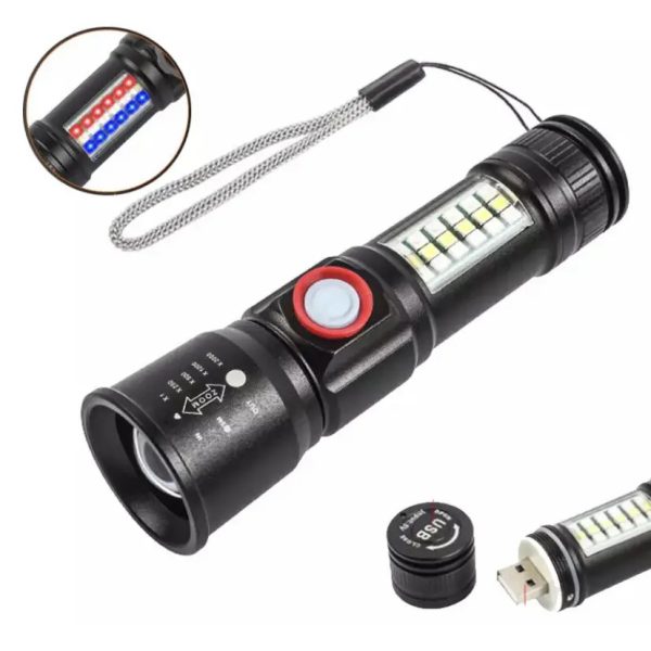 Ліхтар SY-1903C-P50+SMD+RGB Alarm, ЗУ USB, кишеньковий ліхтар із usb зарядкою, надпотужний ліхтарик Ліхтар SY-1903C-P50+SMD+RGB Alarm, ЗУ USB, кишеньковий ліхтар із usb зарядкою, надпотужний ліхтарик