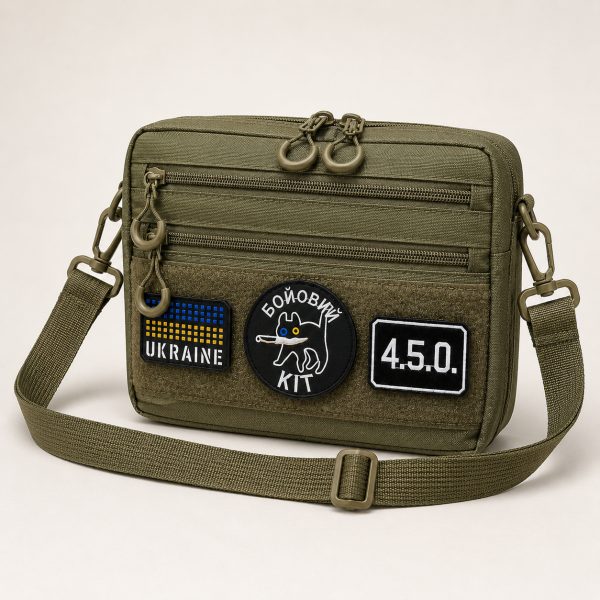 Чоловіча тактична сумка EDC Cordura 600D, сумка для патчів 25×20×5,5 см хакі Чоловіча тактична сумка EDC Cordura 600D, сумка для патчів 25×20×5,5 см хакі