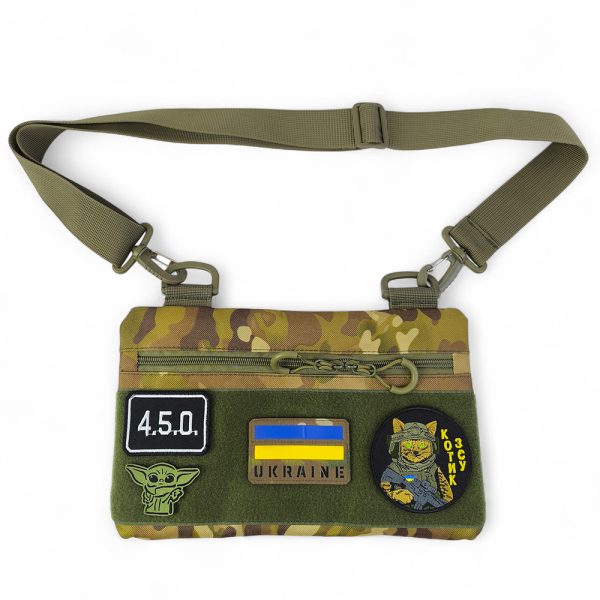 Молодіжна тактична сумка для патчів на плече з 4 кишенями multicam Молодіжна тактична сумка для патчів на плече з 4 кишенями multicam