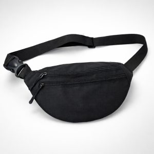 Чоловіча/жіноча бананка з Cordura 1000D, чорна, 3 відділення, водовідштовхувальна