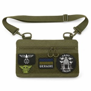 Тактична сумка месенджер хакі, сумка для шевронів та патчів Тактична сумка месенджер хакі, сумка для шевронів та патчів