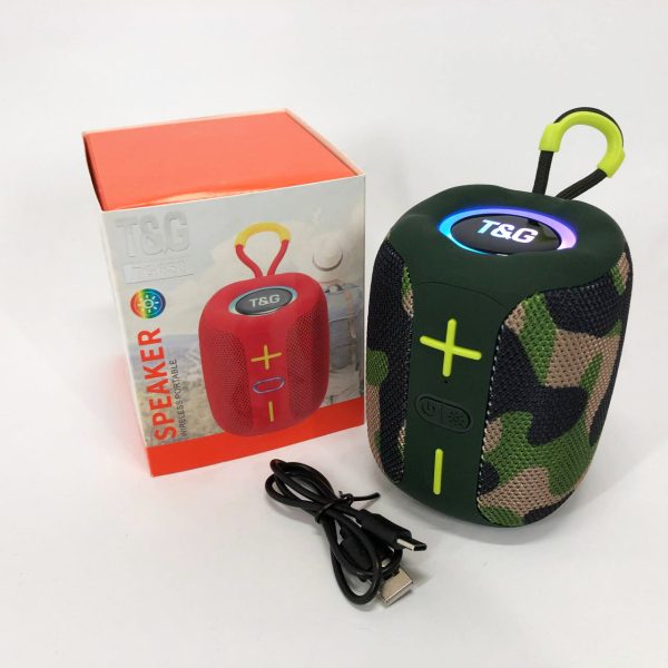 Портативна Bluetooth колонка TG658 8W з RGB підсвічуванням, Гучна блютуз колонка. Колір: камуфляж Портативна Bluetooth колонка TG658 8W з RGB підсвічуванням, Гучна блютуз колонка. Колір: камуфляж